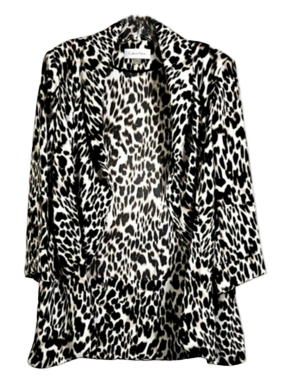 Calvin Klein Animal Print Blazer, Size M ~ EUC